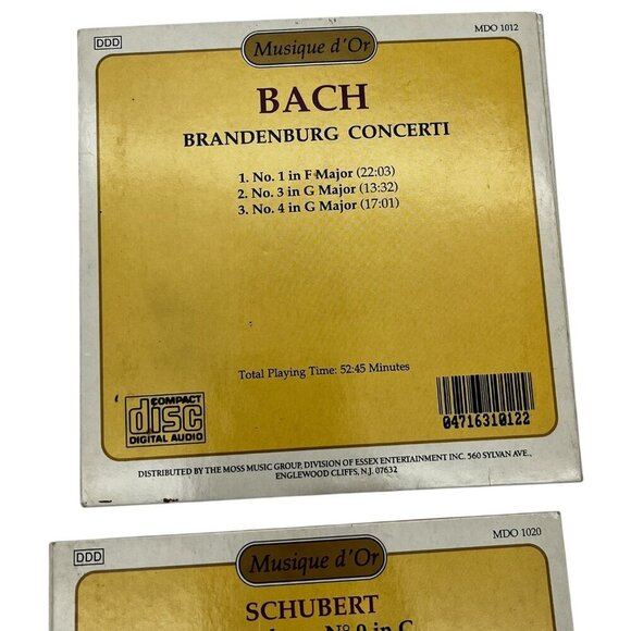 Musique d’Or Bach & Schubert Classical Music CD Set Compact Disc - Picture 4 of 9